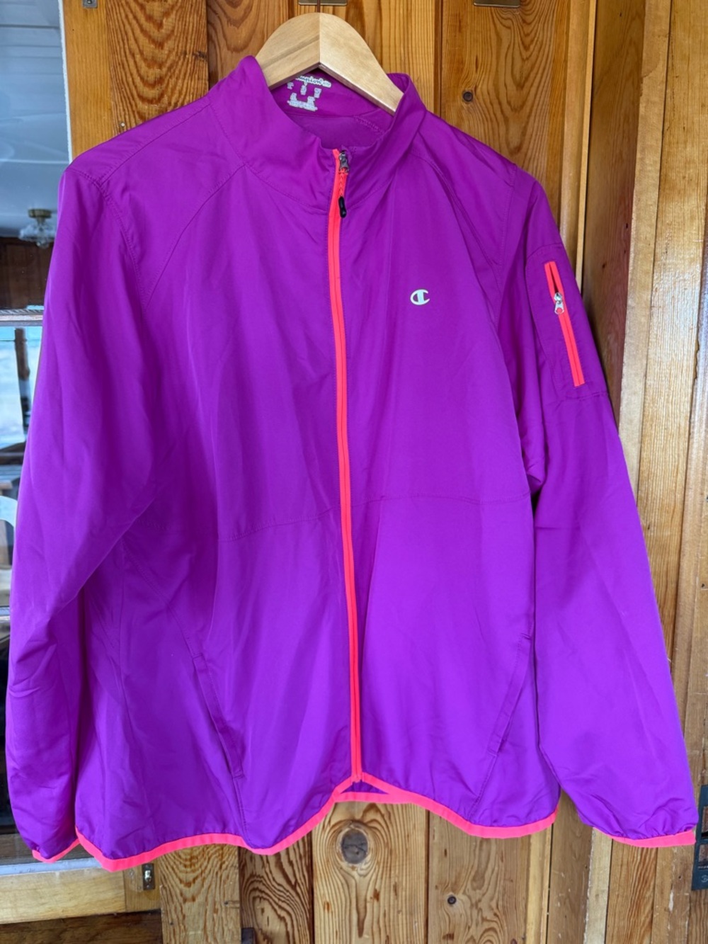 Champion Elite Fuchsia Athletic Jacket with Coral Accent